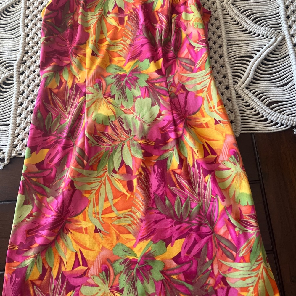 Beautiful Vintage 90s U2 Wear Me Out Colorful Dress . Size 6p